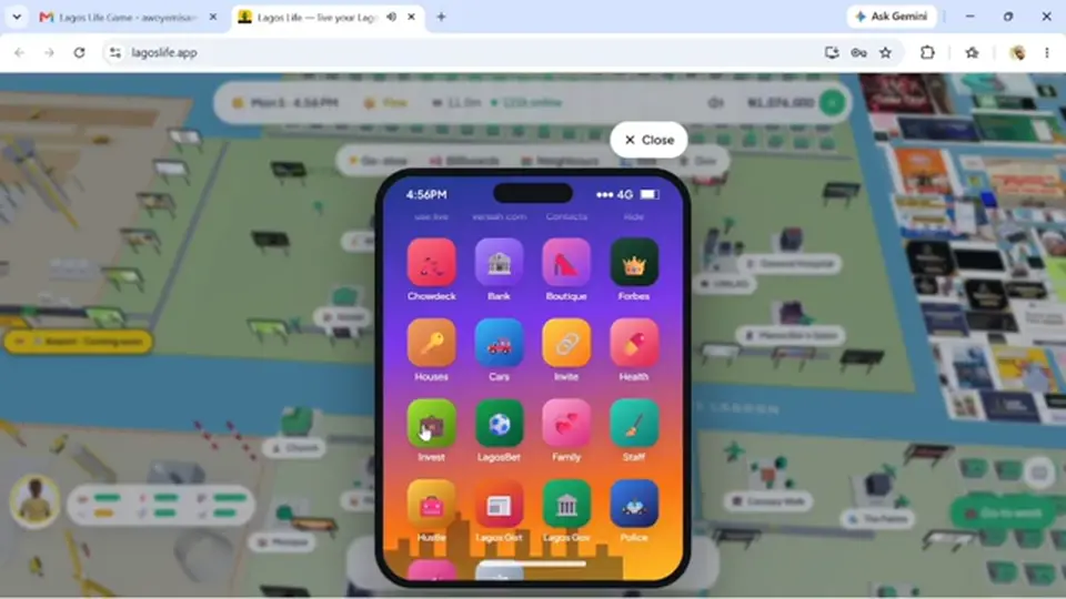 Lagos Life Phone Invest app among Houses, Cars, and LagosBet